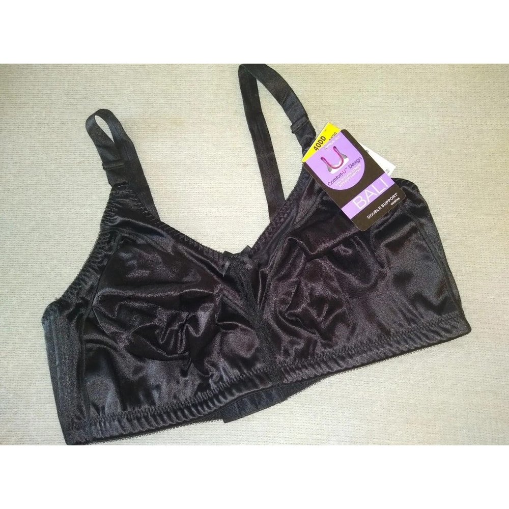 Bali 40DD Bra Black Classic Support Cool Comfort NEW